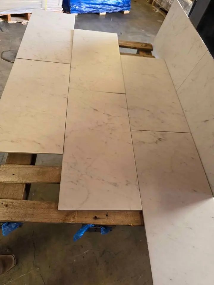 12 x 24 Futuro White Porcelain, Marble Look, photo 4