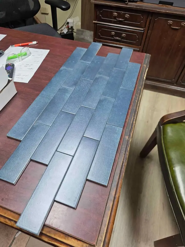 2 x 8 Denim Blue Porcelain Tile, photo 4