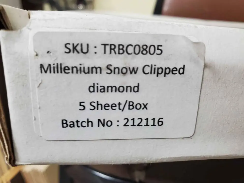3D Hex Clipped Diamond Mosaic, Snow White, photo 2