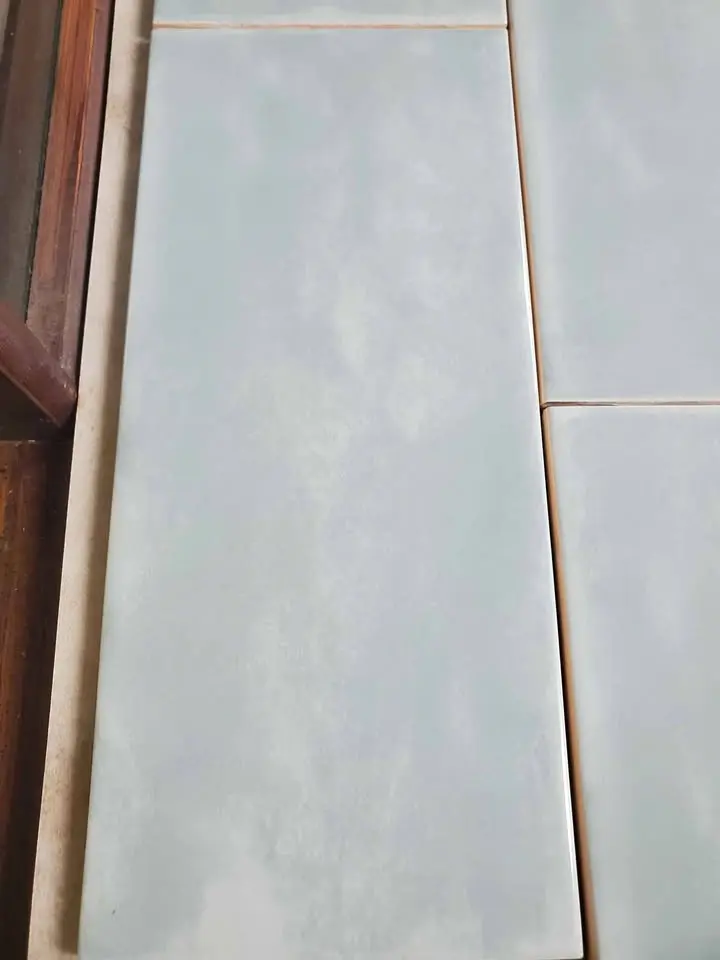 4 x 10 Handmade Aqua Textured Wall Tile, photo 4