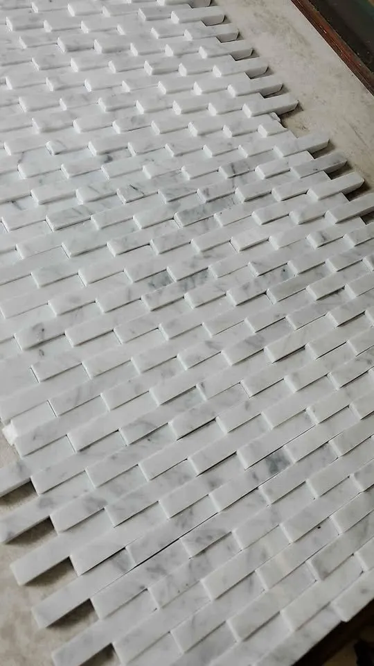 Daltile 3D Carrara Marble Mosaic