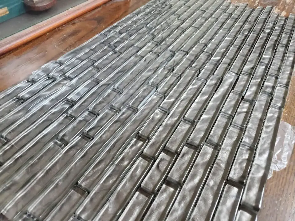 Gray Glass Linear Mosaic, photo 5